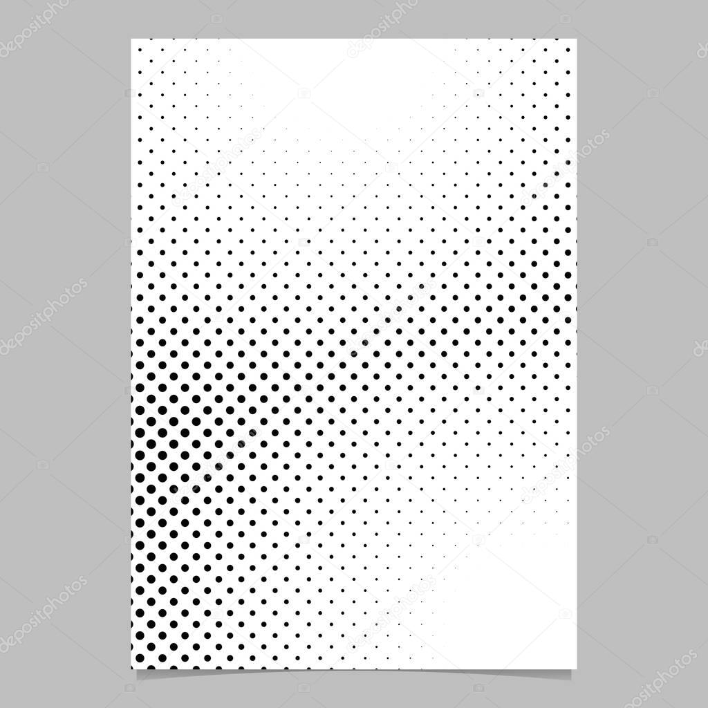 Retro abstract halftone circle pattern background page template design