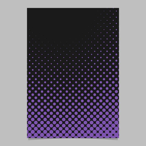 Halbton Kreis Muster Hintergrund Broschüre Design mit Punkten — Stockvektor