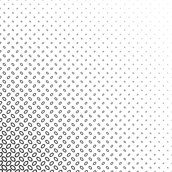 Black white diagonal ellipse pattern background