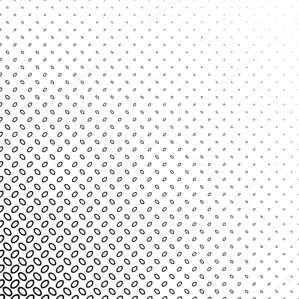 Black white diagonal ellipse pattern background