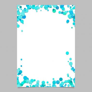 Renk soyut rastgele nokta desen kartı arka plan şablonu - vektör boş ileti örneği sınır tasarlamak