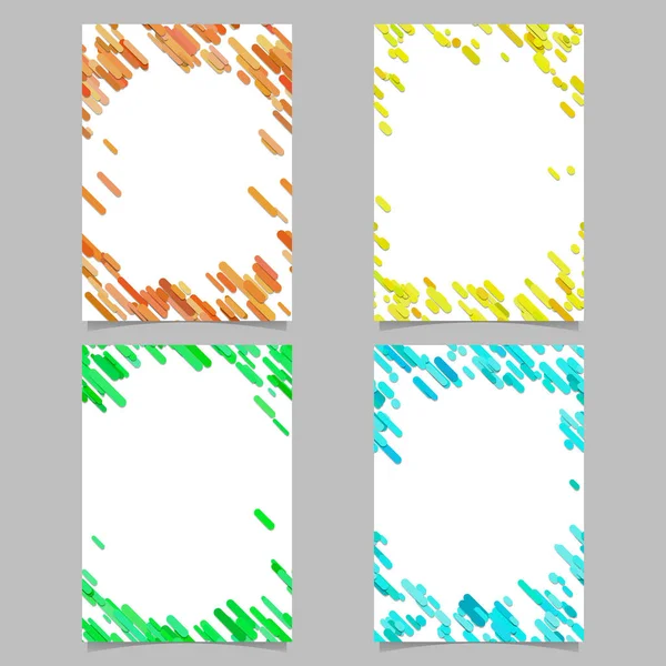 Abstraktní brožura šablona s barevnými diagonální pruhy — Stockový vektor
