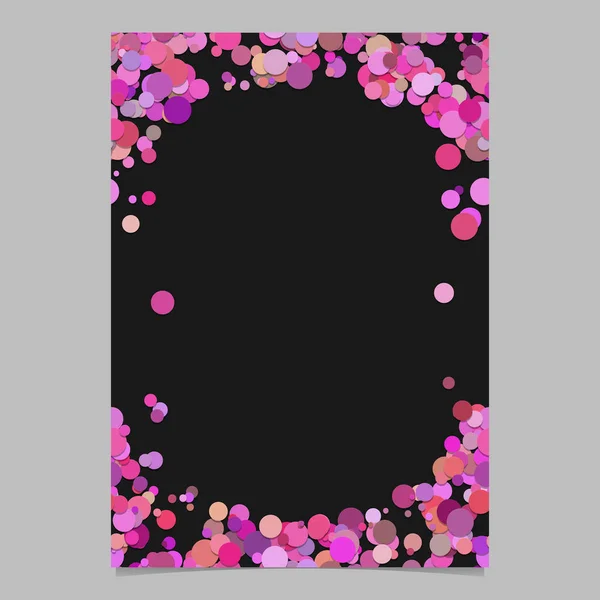 Plantilla de tarjeta de diseño de punto aleatorio abstracto de color - ilustración de marco de página de vector digital de puntos — Vector de stock