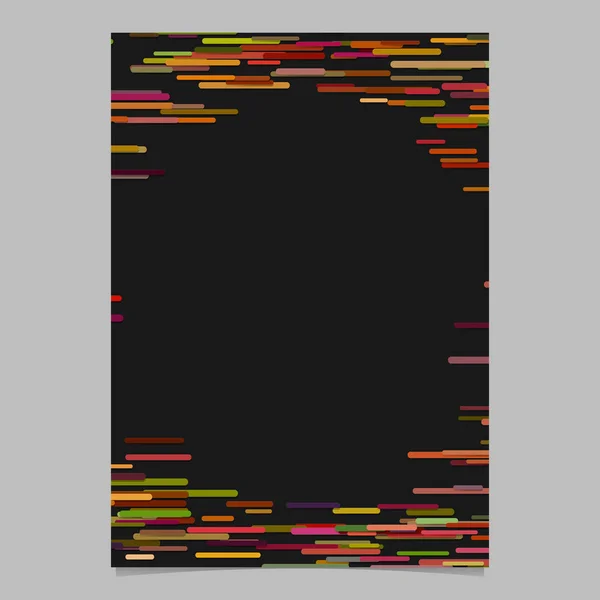 Plantilla de folleto de fondo de banda redondeada horizontal abstracta - gráfico vectorial — Vector de stock