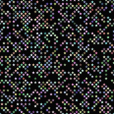 Çok renkli Dikişsiz yıldız desen arka plan - vektör tasarımı