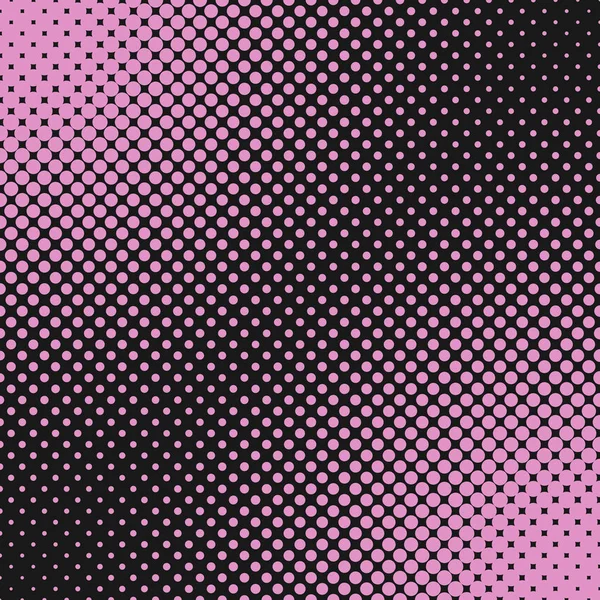 Geometric halftone dot pattern background - векторная иллюстрация из розовых кругов — стоковый вектор