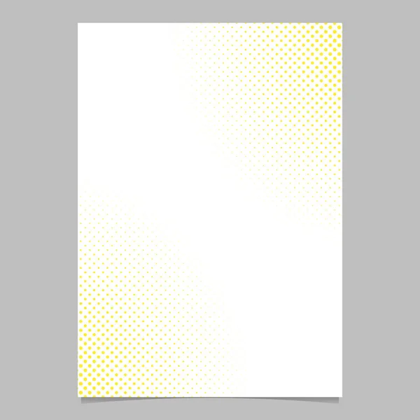 Plantilla de folleto de patrón de punto de medio tono abstracto - diseño de fondo de folleto vectorial — Archivo Imágenes Vectoriales