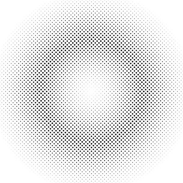 ドットから幾何学的なハーフトーン サークル パターン背景 — ストックベクタ