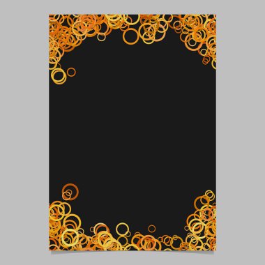 Renk soyut rasgele daire tasarım afiş arka plan şablonu - trendy vektör boş broşür kenarlık grafik tasarım