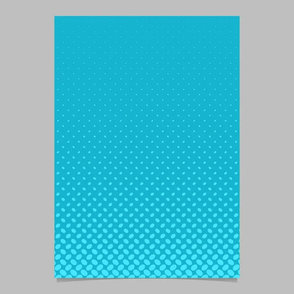 Hellblau abstrakt Halbton Ellipse Muster Seitenvorlage - Vektor Flyer Hintergrunddesign — Stockvektor