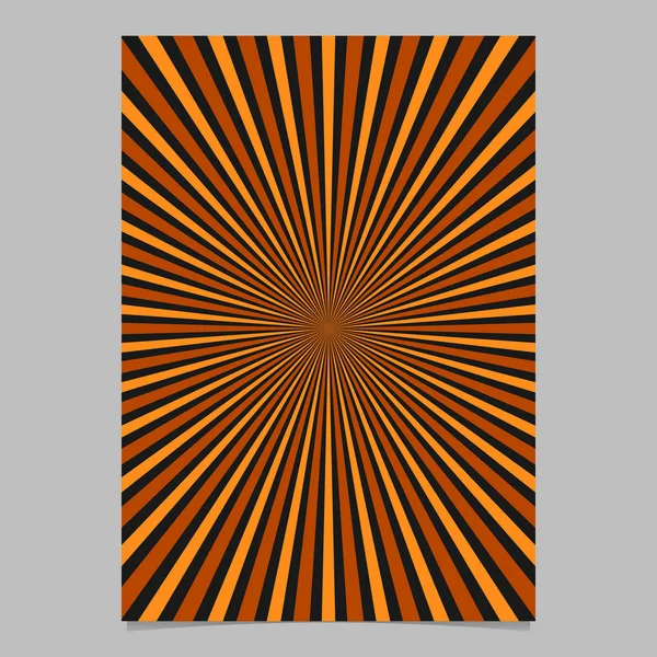 Geometrische Star-Burst-Cover-Vorlage - Vektorseite Hintergrund Grafik-Design mit radialen Strahlen — Stockvektor