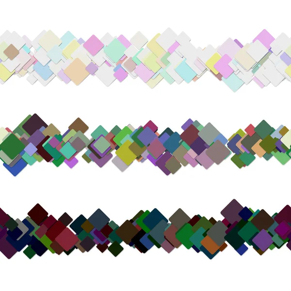 可重复的方形图案页面规则线设计集-矢量图形装饰元素从彩色对角线正方形 — 图库矢量图片