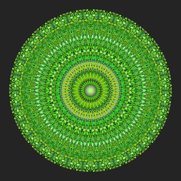 Flower mandala ornament - circular abstract design element — Stock Vector