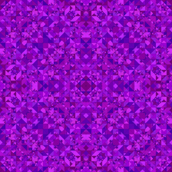 Púrpura abstracto repetición triángulo mosaico caleidoscopio patrón de papel pintado — Vector de stock