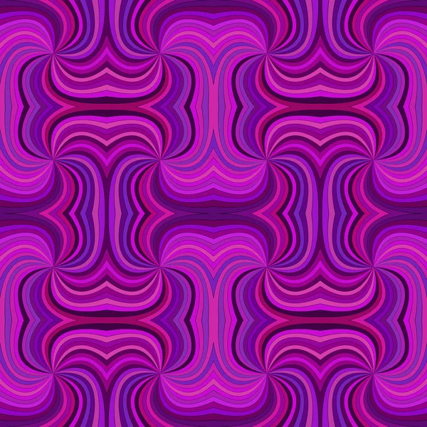 Lila sömlös hypnotisk abstrakt spiral ray burst rand mönster bakgrund — Stock vektor