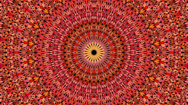 Piros kő kaleidoszkóp mandala minta tapéta tervezés — Stock Vector