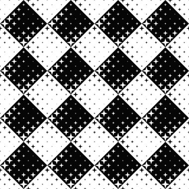 Tek renkli yıldız desenli arkaplan - soyut vektör grafiği