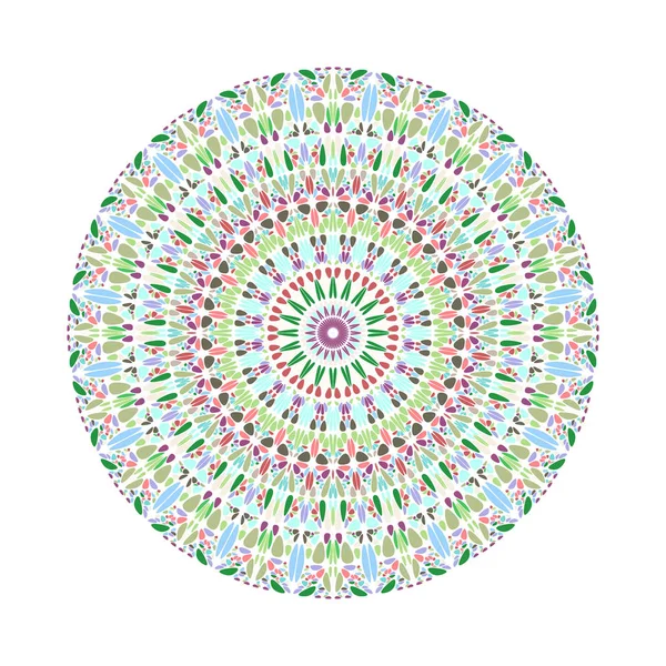 Geometrische abstracte ronde ronde kleurrijke bloemblaadjespatroon mandala — Stockvector