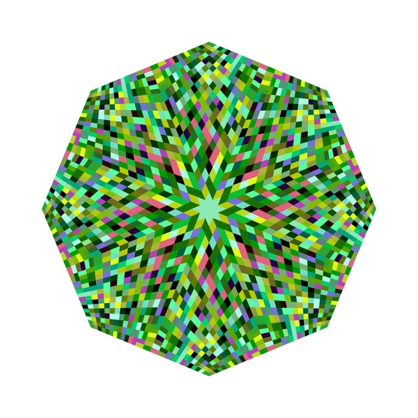 Isolado abstrato geométrico azulejos mosaico octógono forma de polígono — Vetor de Stock
