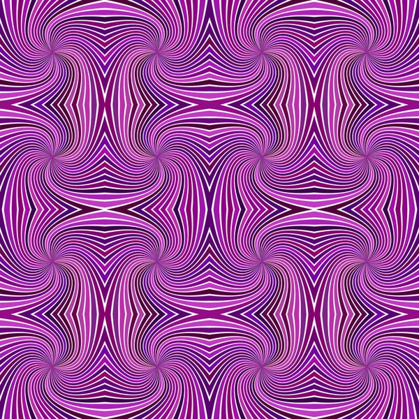 Roxo sem costura psicodélico abstrato espiral ray stripe fundo padrão — Vetor de Stock