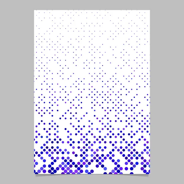 ブルーの円パターン パンフレット背景 - ベクトル テンプレート デザイン — ストックベクタ