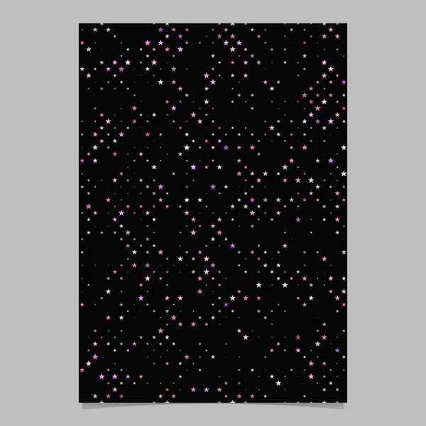 Plantilla de fondo de folleto de patrón de estrella geométrica - diseño vectorial — Vector de stock