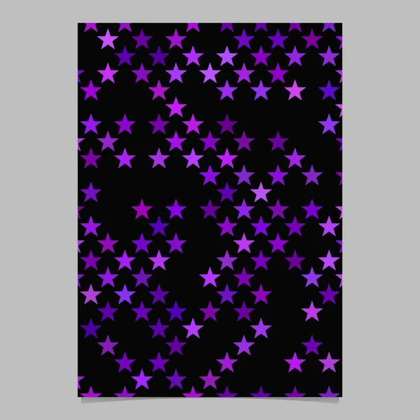 Фиолетовая пентаграмма формы звезды шаблон фоновой брошюры дизайн шаблона — стоковый вектор