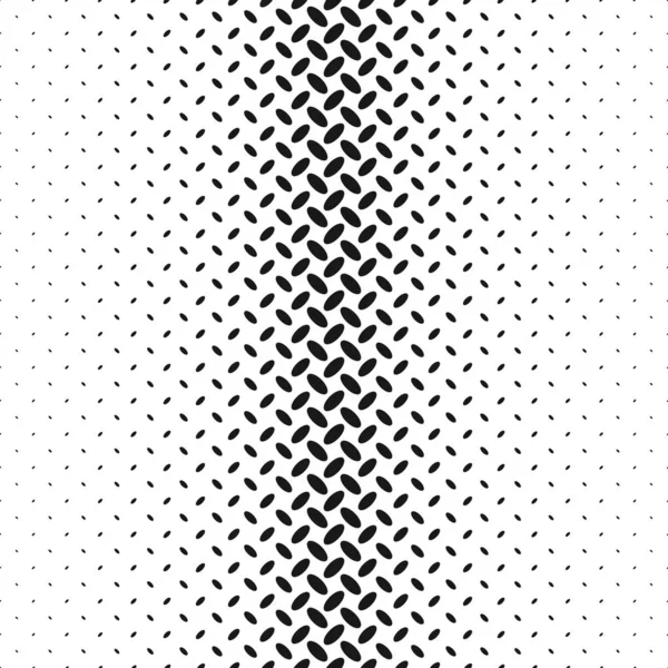Monocromatico mezzo tono geometrico diagonale ellisse modello di sfondo — Vettoriale Stock
