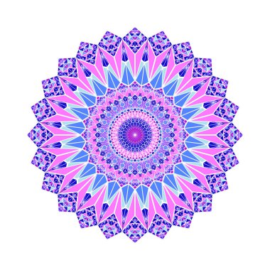 Soyut soyut mozaik üçgen süsleme mandala