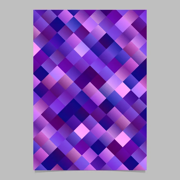 Moderne abstrakte bunte diagonale quadratische Seite Hintergrund Vorlage — Stockvektor