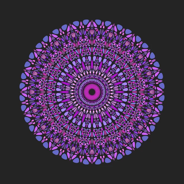 Patrón circular abstracto pétalo redondo colorido mandala — Archivo Imágenes Vectoriales