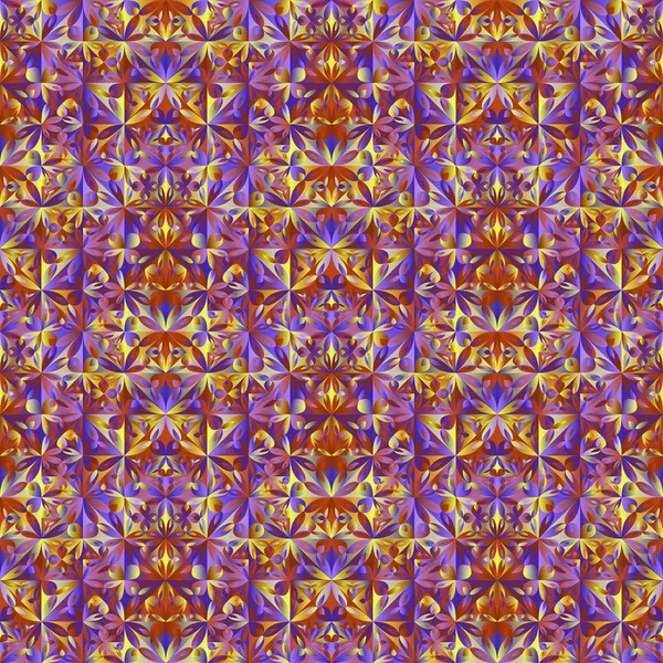 Conception de fond de motif de fleur triangulaire multicolore sans couture — Image vectorielle