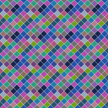 Geometrik soyut dikişsiz diyagonal kare desen arka plan