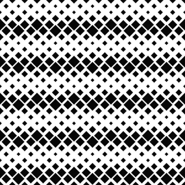 Seamless square pattern background - black and white vector design — Stock Vector