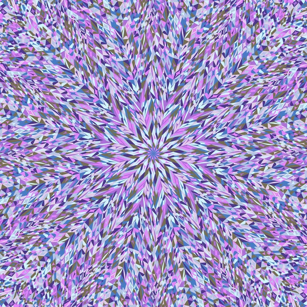 Desenho de fundo colorido geométrico radial mosaico dinâmico — Vetor de Stock