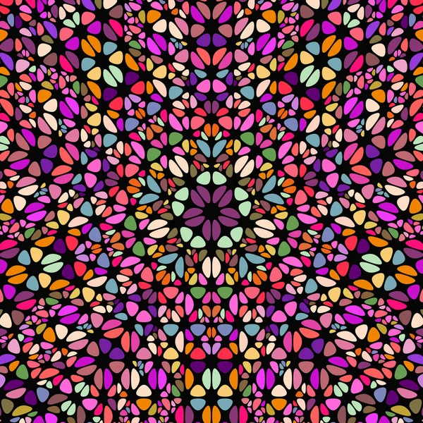 Abstrakte bunte Blumen Mosaik Hintergrund - psychedelische Vektor-Design — Stockvektor