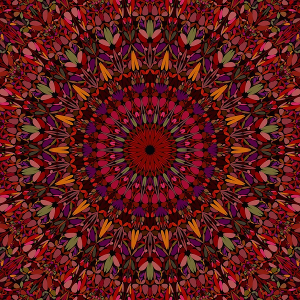 Fondo de mandala floral abstracto - geometría vectorial circular — Archivo Imágenes Vectoriales