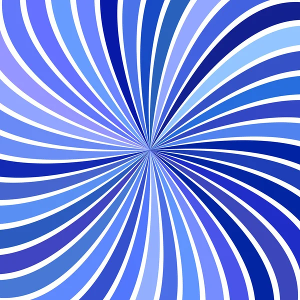Blue psychedelic geometrcial spiral stripe background — Stock Vector