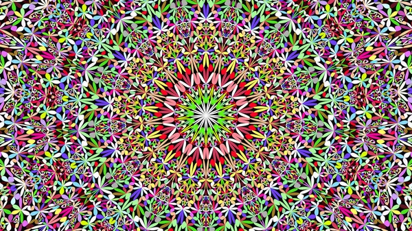 Junglă colorată caleidoscop mandala design de fundal — Vector de stoc