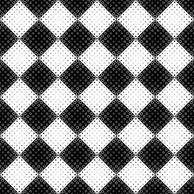 Sorunsuz siyah beyaz daire desen arka plan