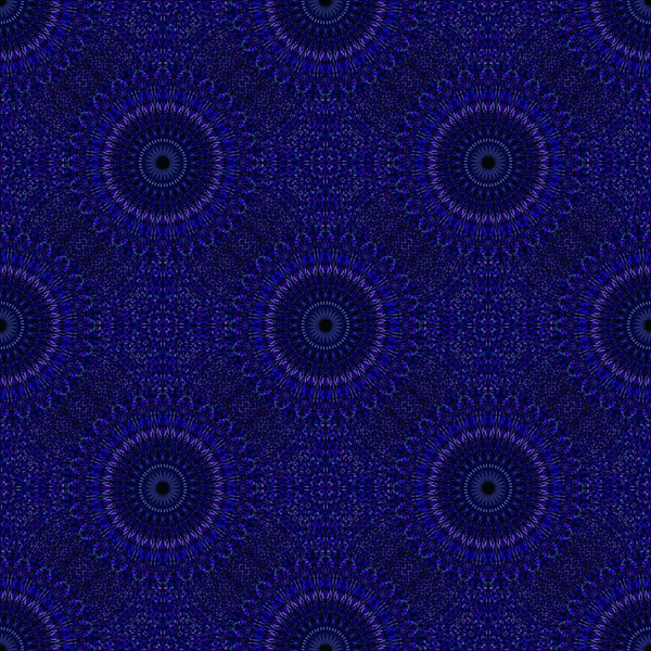 Bohemian Blue Mandala Mosaik Muster Hintergrund-Design — Stockvektor
