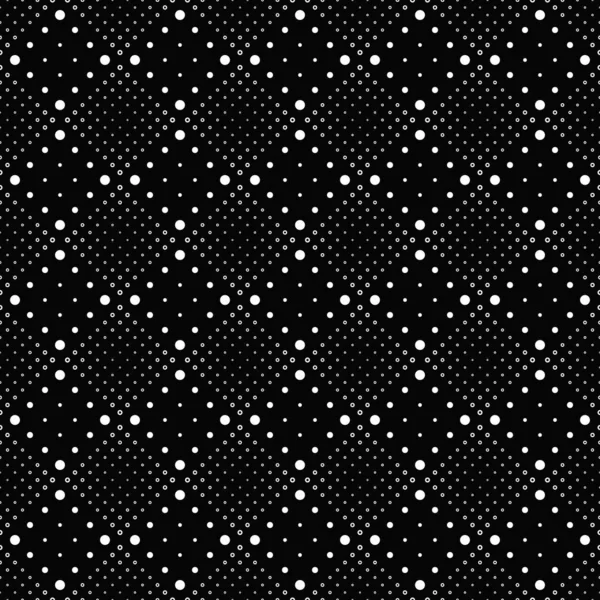 Sömlös svartvit abstrakt cirkel mönster bakgrund design — Stock vektor