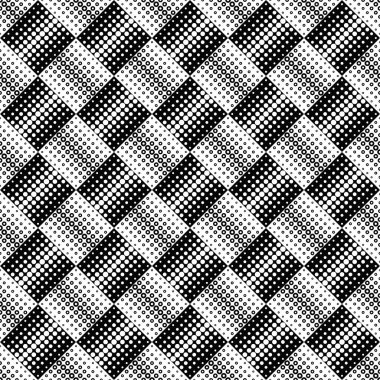 Kusursuz siyah-beyaz geometrik çember desenli arkaplan tasarımı