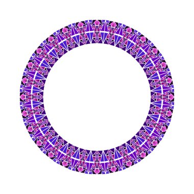Geometrik üçgen çelenk - dairesel vektör tasarım ögesi