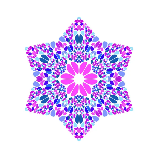 Абстрактный геометрически изолированный шаблон логотипа звезды гравия — стоковый вектор