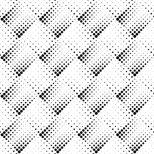 Geometrical monochrome seamless abstract dot pattern background — Stock Vector
