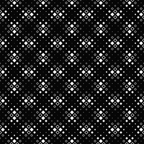 Abstract monochrome seamless square pattern background design — Stock Vector