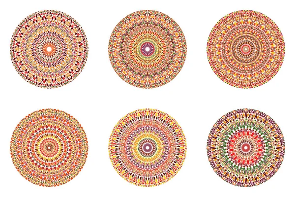 Круглый набор круглого круглого гравия — стоковый вектор