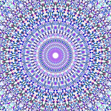 Geometrik oryantal dairesel mozaik mandala arkaplanı