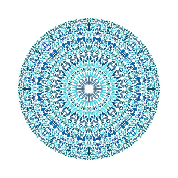 Flower ornament mandala - ornate geometrical abstract vector graphic — Stock Vector